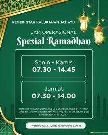 Sambut Ramadhan 1447 H, Simak Penyesuaian Jam Layanan di Kantor Kalurahan Jatiayu